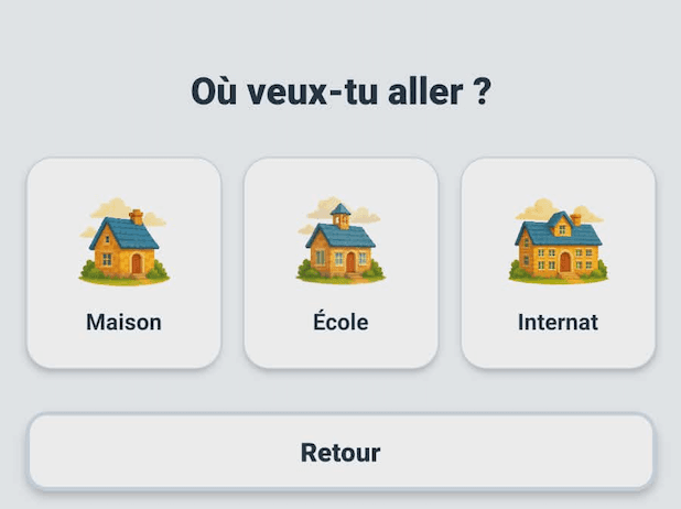 Maison, école, internat